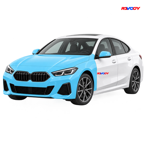BMW 2 Series Gran Coupe 2020–2024 Full Front coverage in blue with RAVOOY logo