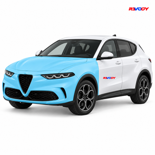 Alfa Romeo Tonale 2025 Full Front coverage in blue with RAVOOY logo