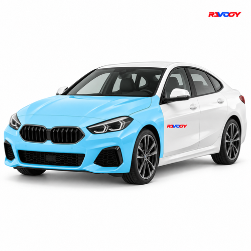 BMW 2 Series 2025–2026 Full Front coverage in blue with RAVOOY logo