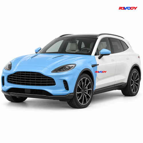 Aston Martin DBX 2022–2024 Full Front coverage in blue with RAVOOY logo