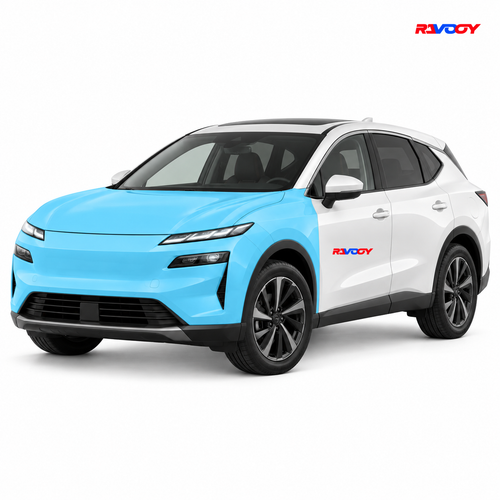Nissan Murano 2025–2026 Full Front coverage in blue with RAVOOY logo