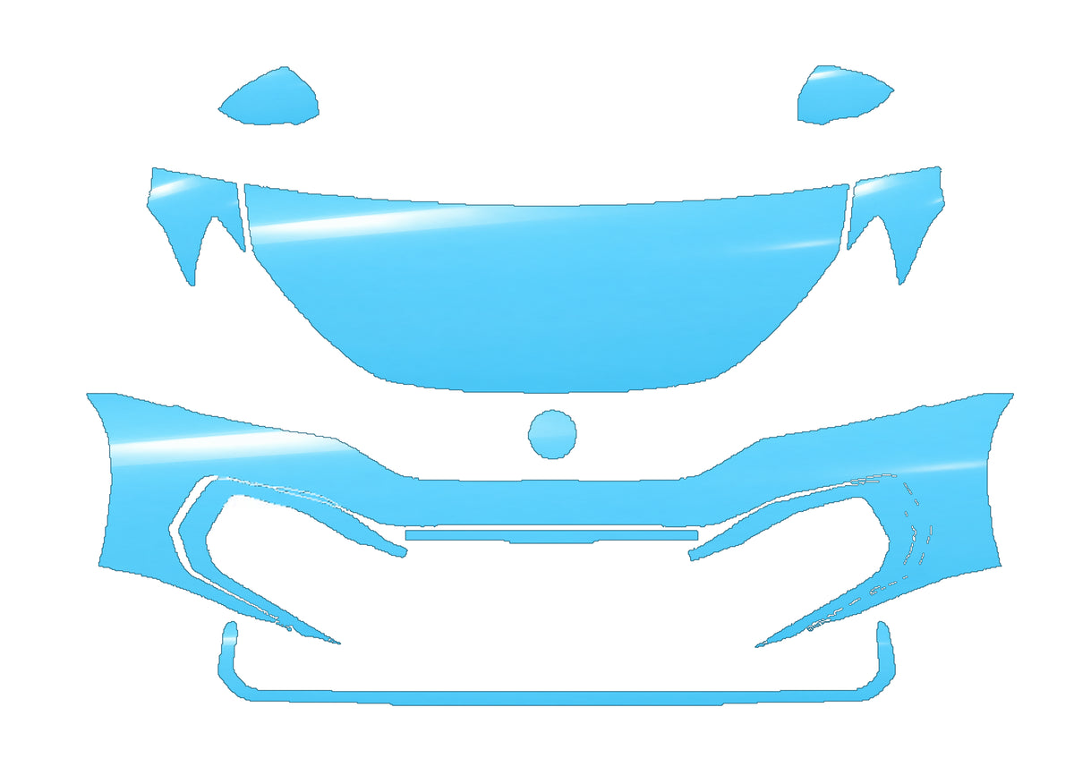 RAVOOY pre-cut PPF kit pattern – A soft-gloss blue