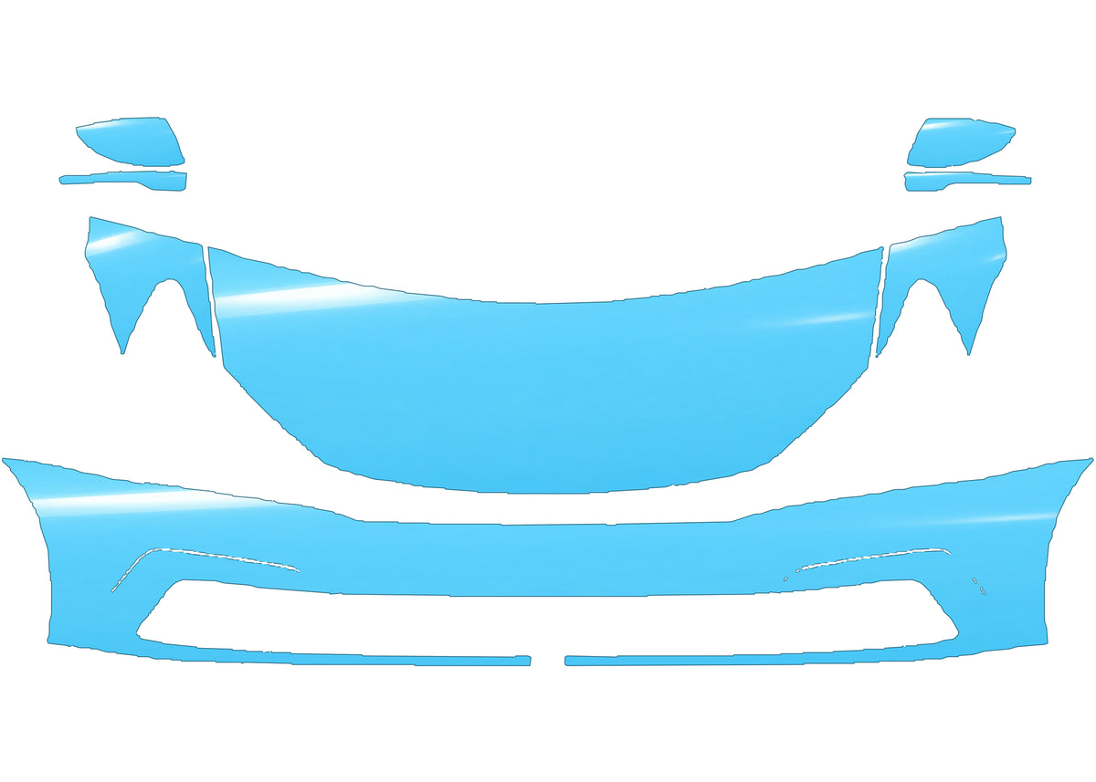 RAVOOY pre-cut PPF kit pattern – A soft-gloss blue