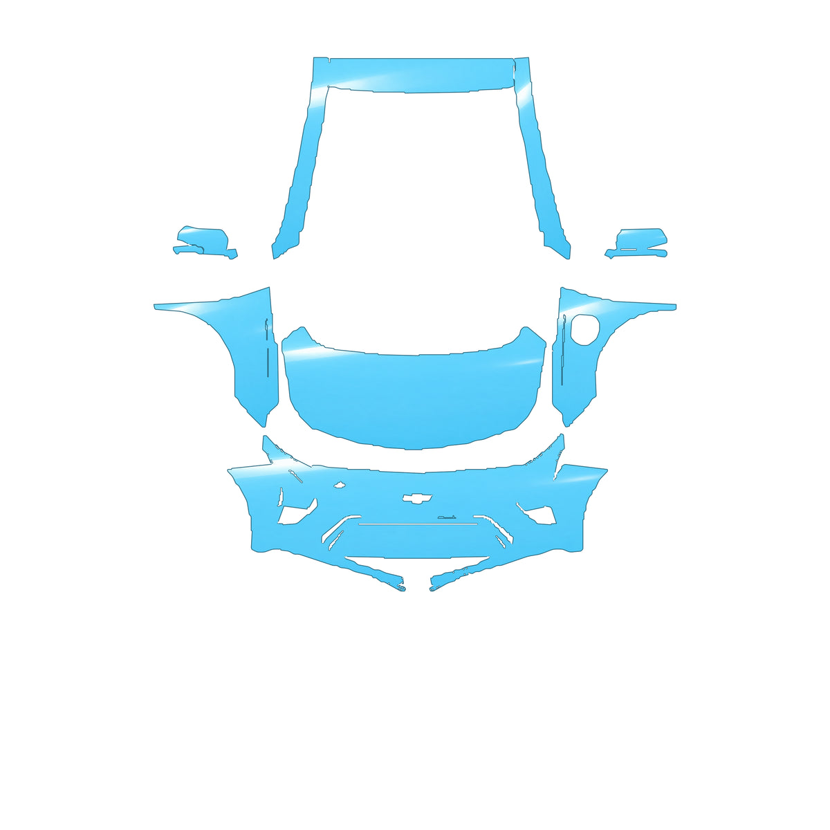 RAVOOY Full Front+ Pre-Cut PPF Kit For Chevrolet Bolt EV 2022–2023 – pre-cut PPF pattern