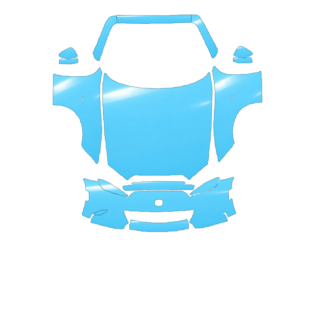 RAVOOY Full Front+ Pre-Cut PPF Kit For Mazda MX5 Miata 2016–2023 – pre-cut PPF pattern