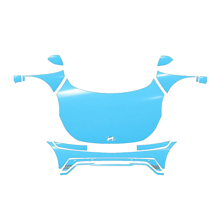 RAVOOY Full Front Pre-Cut PPF Kit For Hyundai Ioniq 5 2025–2027 — Limited, SEL – pre-cut PPF pattern