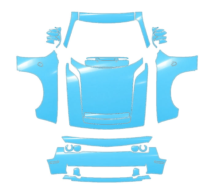 RAVOOY Full Front Pre-Cut PPF Kit For Dodge Challenger 2023 – pre-cut PPF pattern