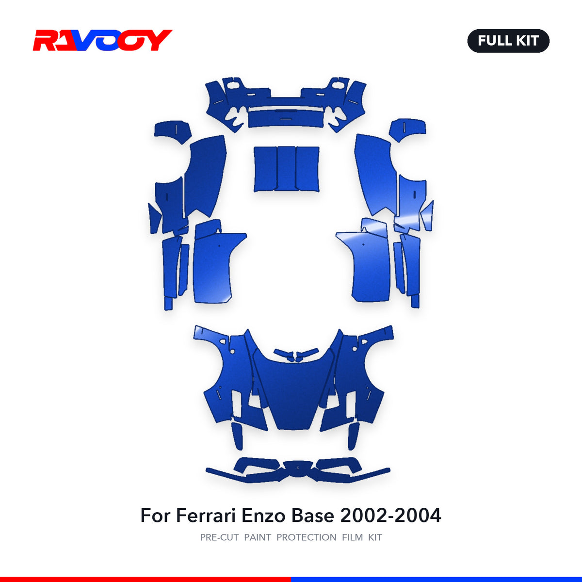Full vehicle PPF pattern for 2002-2004 Ferrari Enzo Base