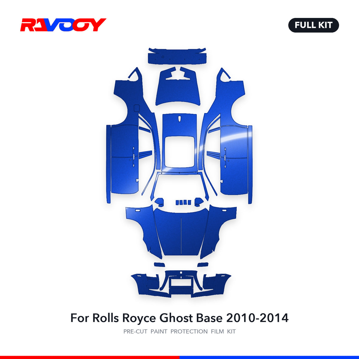 Full vehicle PPF pattern for 2010-2014 Rolls Royce Ghost Base