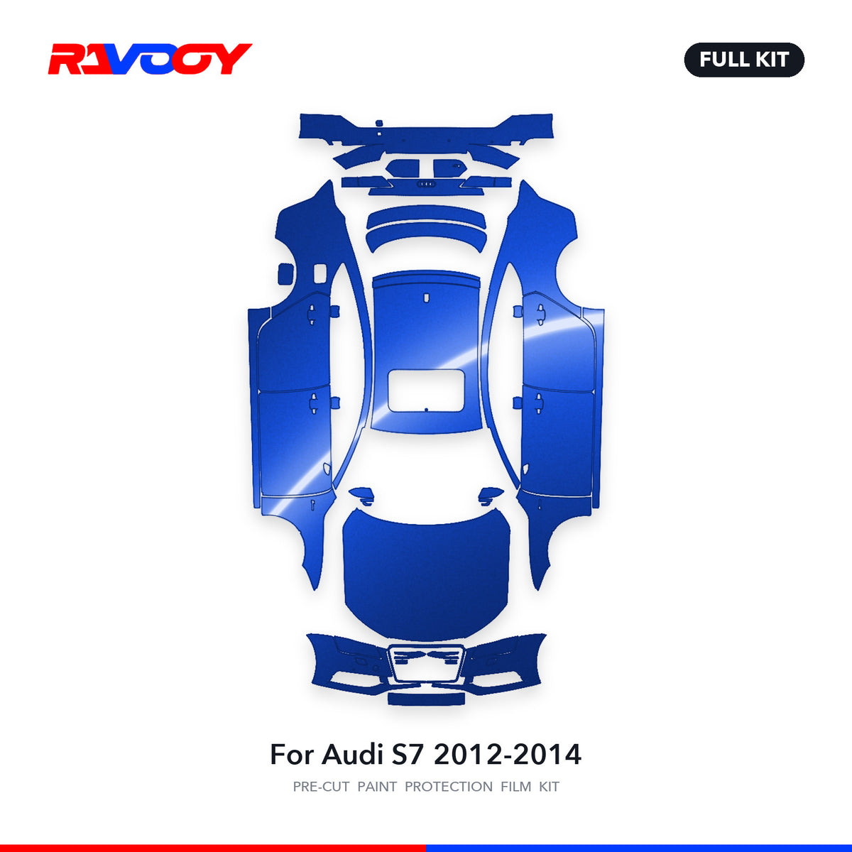 Full vehicle PPF pattern for 2012-2014 Audi S7