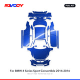 RAVOOY PPF Kit For 2014-2016 BMW 4 Series Sport Convertible – Pre-Cut Paint Protection Film Clear Bra