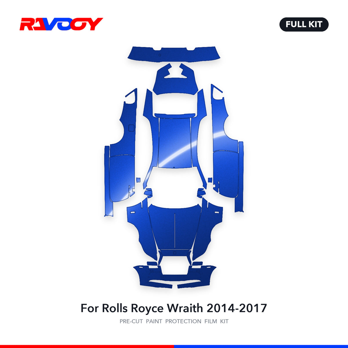 Full vehicle PPF pattern for 2014-2017 Rolls Royce Wraith