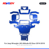 RAVOOY PPF Kit For 2014-2018 Jeep Wrangler (JK) Altitude-X2 Door – Pre-Cut Paint Protection Film Clear Bra
