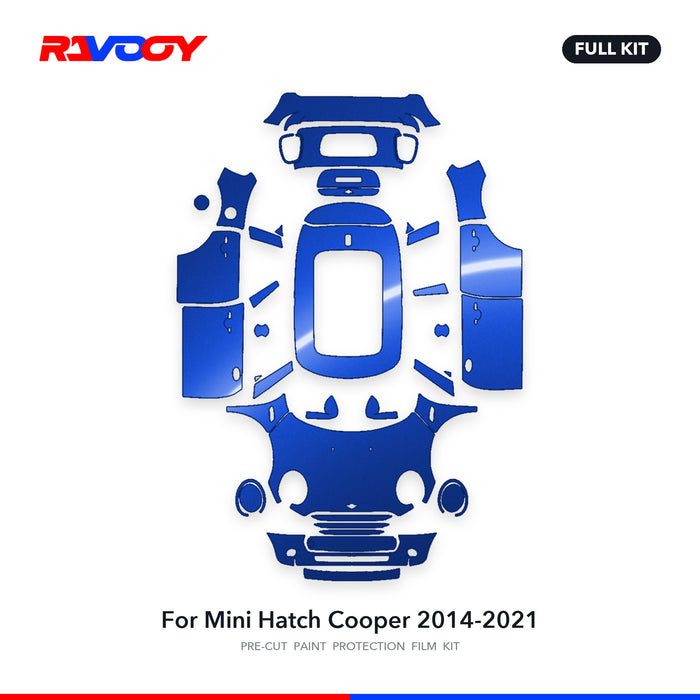 Full vehicle PPF pattern for 2014-2021 Mini Hatch Cooper