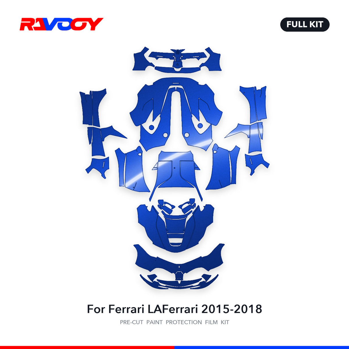 Full vehicle PPF pattern for 2015-2018 Ferrari LAFerrari