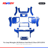RAVOOY PPF Kit For 2015-2018 Jeep Wrangler (JK) Rubicon Hard Rock 2 Door – Pre-Cut Paint Protection Film Clear Bra