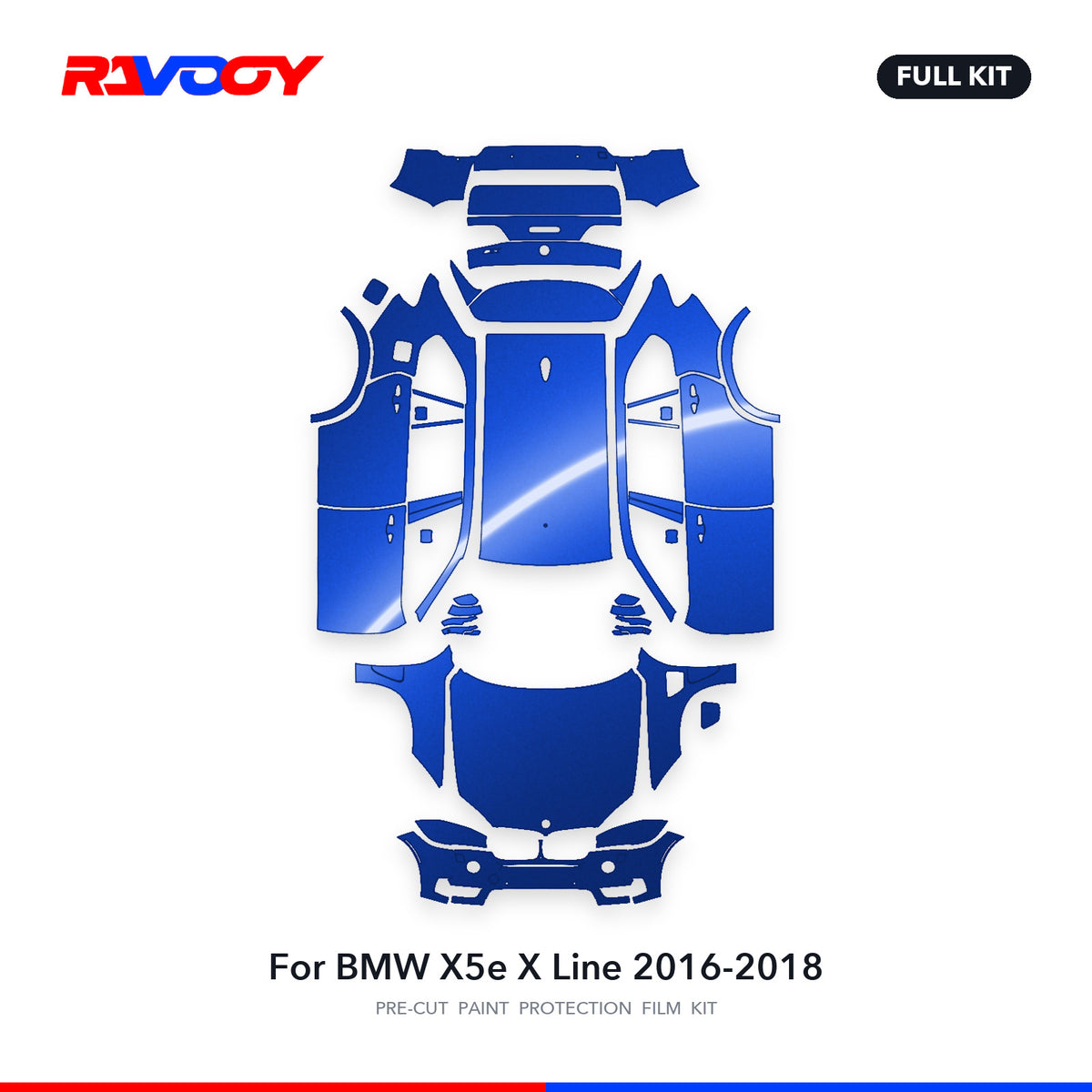 Full vehicle PPF pattern for 2016-2018 BMW X5e X Line