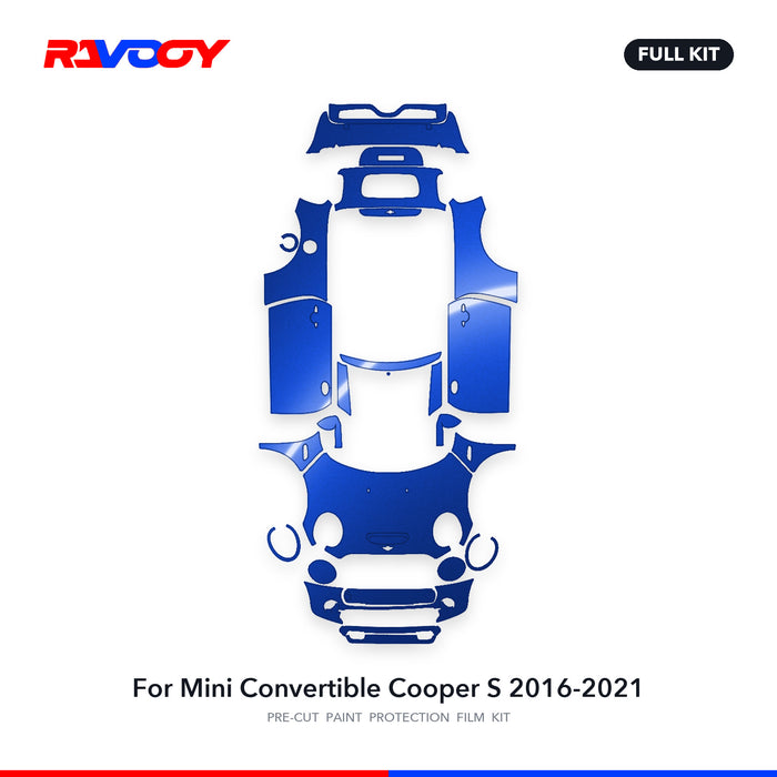 Full vehicle PPF pattern for 2016-2021 Mini Convertible Cooper S