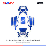 RAVOOY PPF Kit For 2017-2019 Honda Civic EX-L-EX Hatchback – Pre-Cut Paint Protection Film Clear Bra
