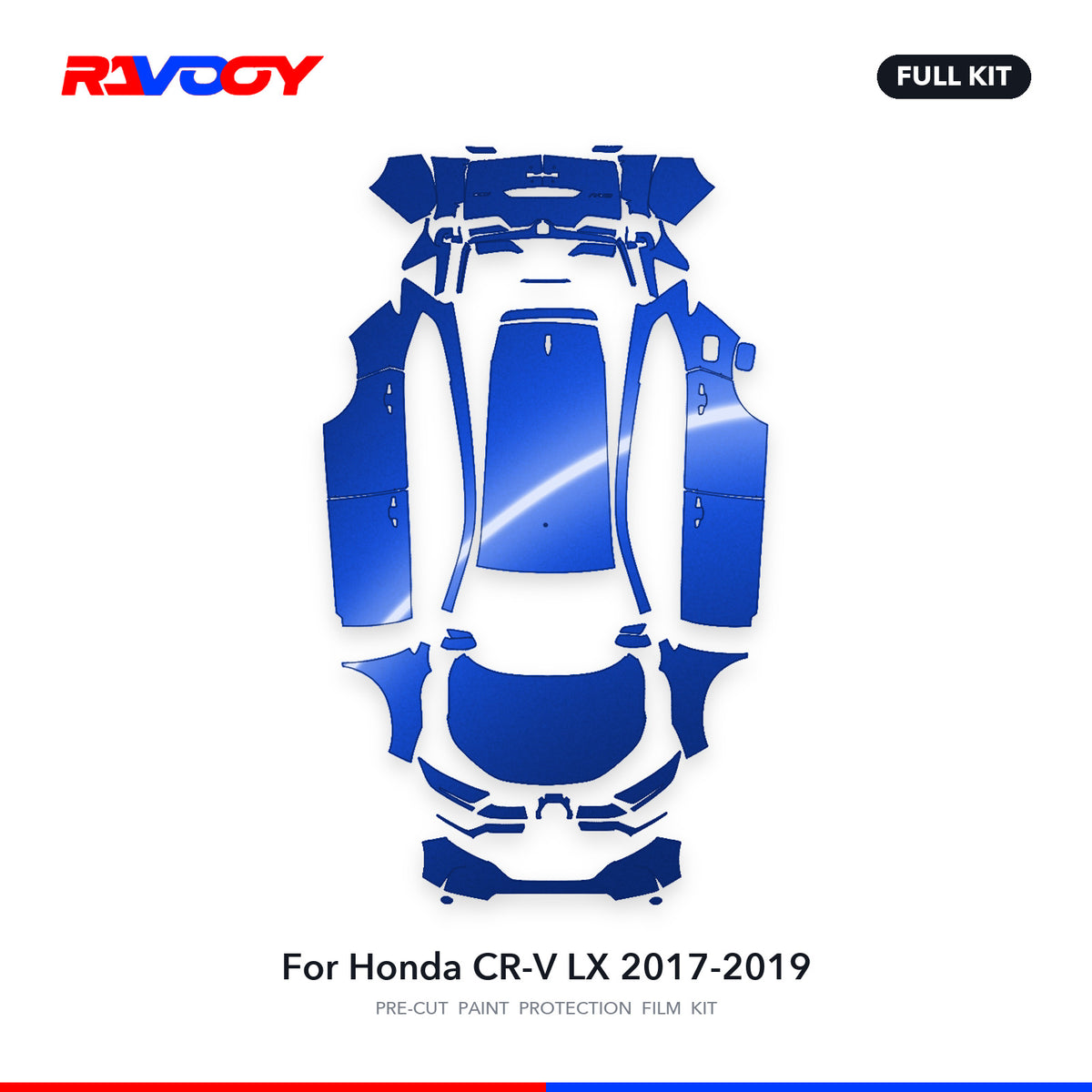 Full vehicle PPF pattern for 2017-2019 Honda CR-V LX