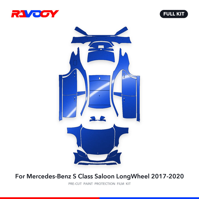 Full vehicle PPF pattern for 2017-2020 Mercedes-Benz S Class Saloon LongWheel