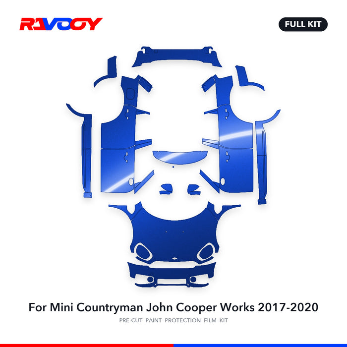 Full vehicle PPF pattern for 2017-2020 Mini Countryman John Cooper Works