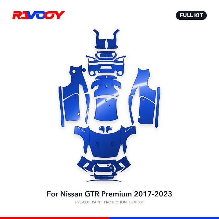 Full vehicle PPF pattern for 2017-2023 Nissan GTR Premium