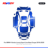 RAVOOY PPF Kit For 2018-2020 BMW 4 Series Luxury-Sport Line-Base Coupe – Pre-Cut Paint Protection Film Clear Bra