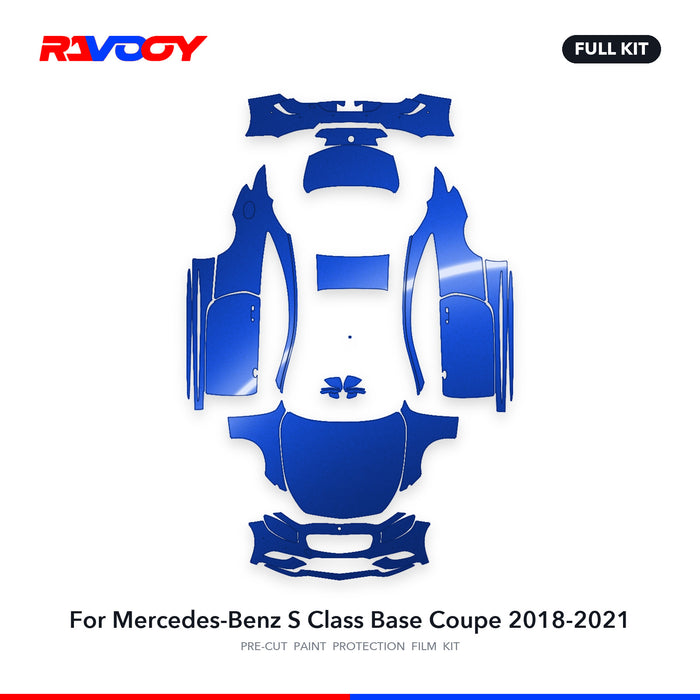 Full vehicle PPF pattern for 2018-2021 Mercedes-Benz S Class Base Coupe