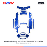 RAVOOY PPF Kit For 2018-2023 Ford Mustang 5.0 V8 GT Convertible – Pre-Cut Paint Protection Film Clear Bra
