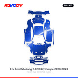 RAVOOY PPF Kit For 2018-2023 Ford Mustang 5.0 V8 GT Coupe – Pre-Cut Paint Protection Film Clear Bra