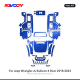 RAVOOY PPF Kit For 2018-2023 Jeep Wrangler JL Rubicon 4 Door – Pre-Cut Paint Protection Film Clear Bra
