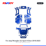 RAVOOY PPF Kit For 2018-2023 Jeep Wrangler (JL) Sport 4 Door – Pre-Cut Paint Protection Film Clear Bra