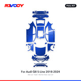 RAVOOY PPF Kit For 2018-2024 Audi Q8 S-Line – Pre-Cut Paint Protection Film Clear Bra