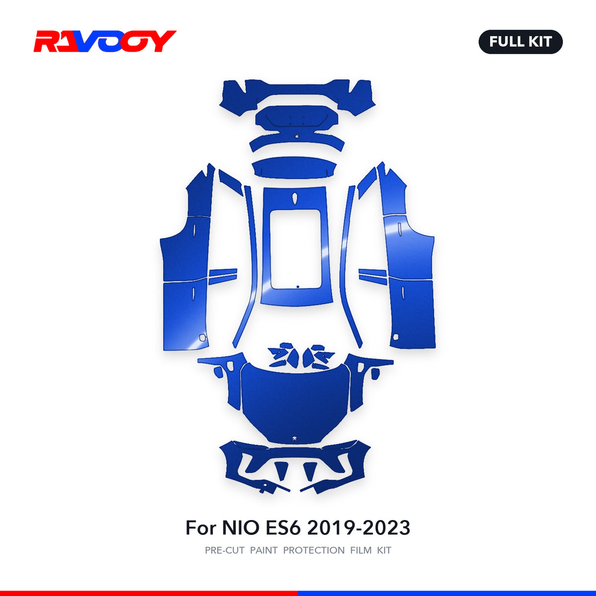 Full vehicle PPF pattern for 2019-2023 NIO ES6