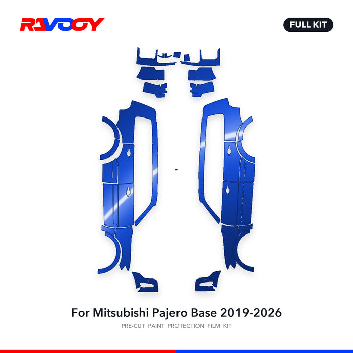 Full vehicle PPF pattern for 2019-2026 Mitsubishi Pajero Base