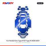 RAVOOY PPF Kit For 2020-2021 Honda Civic Type R GT-Type R – Pre-Cut Paint Protection Film Clear Bra