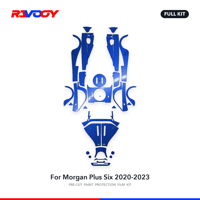 Full vehicle PPF pattern for 2020-2023 Morgan Plus Six