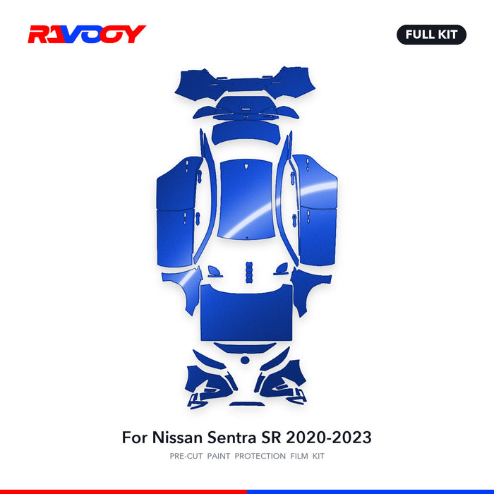 Full vehicle PPF pattern for 2020-2023 Nissan Sentra SR