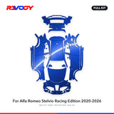 RAVOOY PPF Kit For 2020-2026 Alfa Romeo Stelvio Racing Edition – Pre-Cut Paint Protection Film Clear Bra