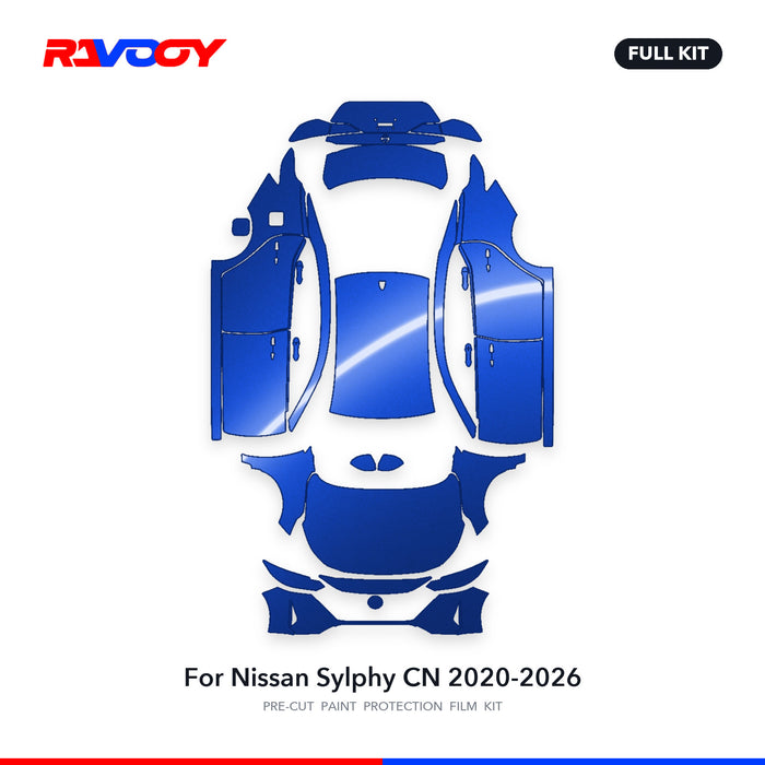 Full vehicle PPF pattern for 2020-2026 Nissan Sylphy CN