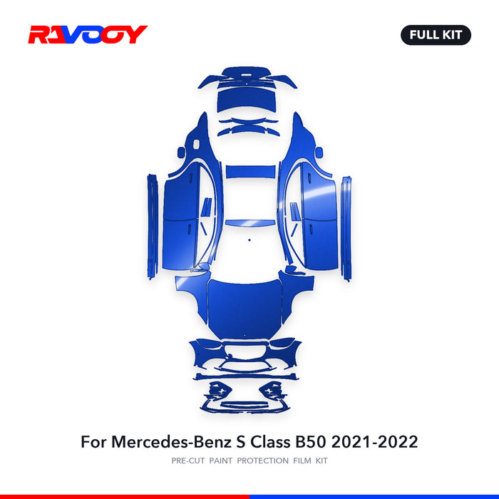 Full vehicle PPF pattern for 2021-2022 Mercedes-Benz S Class B50