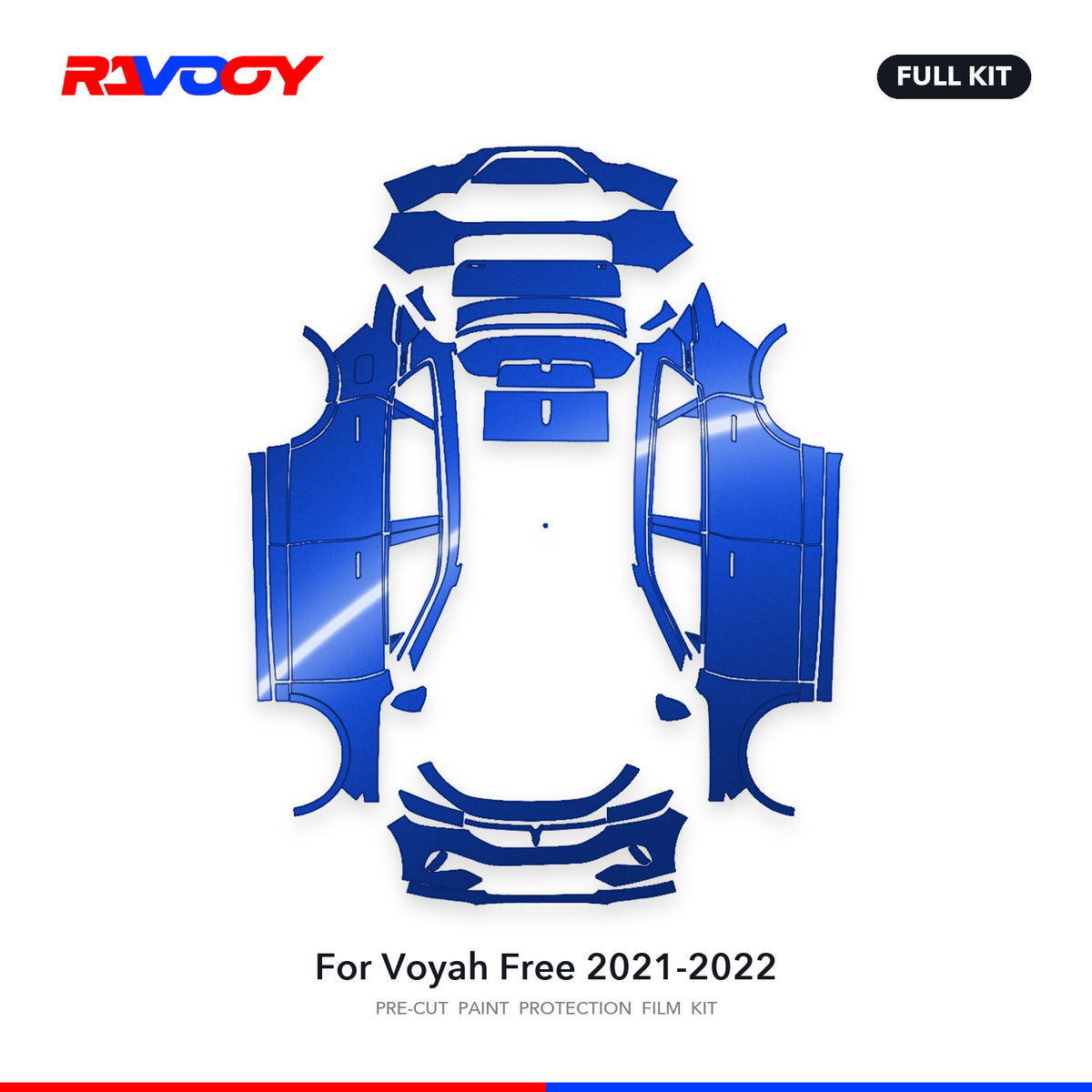 Full vehicle PPF pattern for 2021-2022 Voyah Free