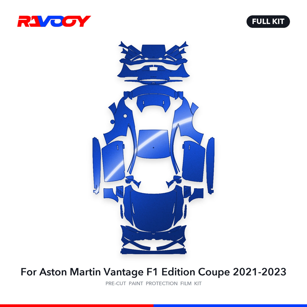 Full vehicle PPF pattern for 2021-2023 Aston Martin Vantage F1 Edition Coupe