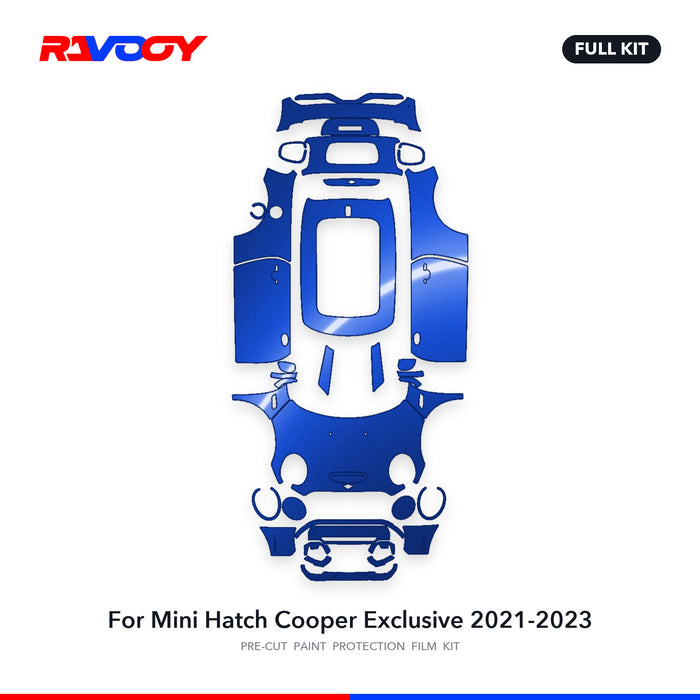 Full vehicle PPF pattern for 2021-2023 Mini Hatch Cooper Exclusive