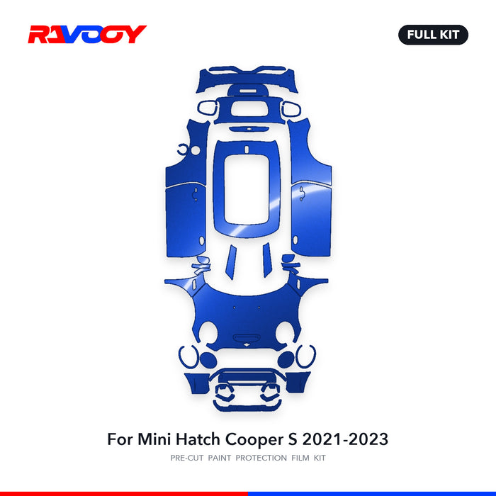 Full vehicle PPF pattern for 2021-2023 Mini Hatch Cooper S