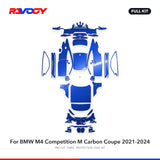 RAVOOY PPF Kit For 2021-2024 BMW M4 Competition M Carbon Coupe – Pre-Cut Paint Protection Film Clear Bra