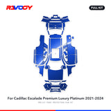 RAVOOY PPF Kit For 2021-2024 Cadillac Escalade Premium Luxury Platinum – Pre-Cut Paint Protection Film Clear Bra