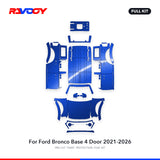 RAVOOY PPF Kit for 2021-2026 Ford Bronco Base 4 Door – Pre-Cut Paint Protection Film Clear Bra