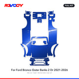 RAVOOY PPF Kit For 2021-2026 Ford Bronco Outer Banks 2 Dr – Pre-Cut Paint Protection Film Clear Bra
